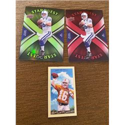 Peyton manning Starquest Green and Red with mini lot