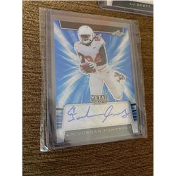 Lil Jordan humphrey Leaf metal draft blue auto