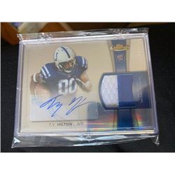 TY Hilton Topps Finest auto patch