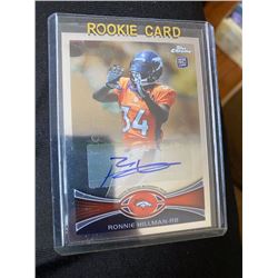 Ronnie Hillman Topps Chrome auto