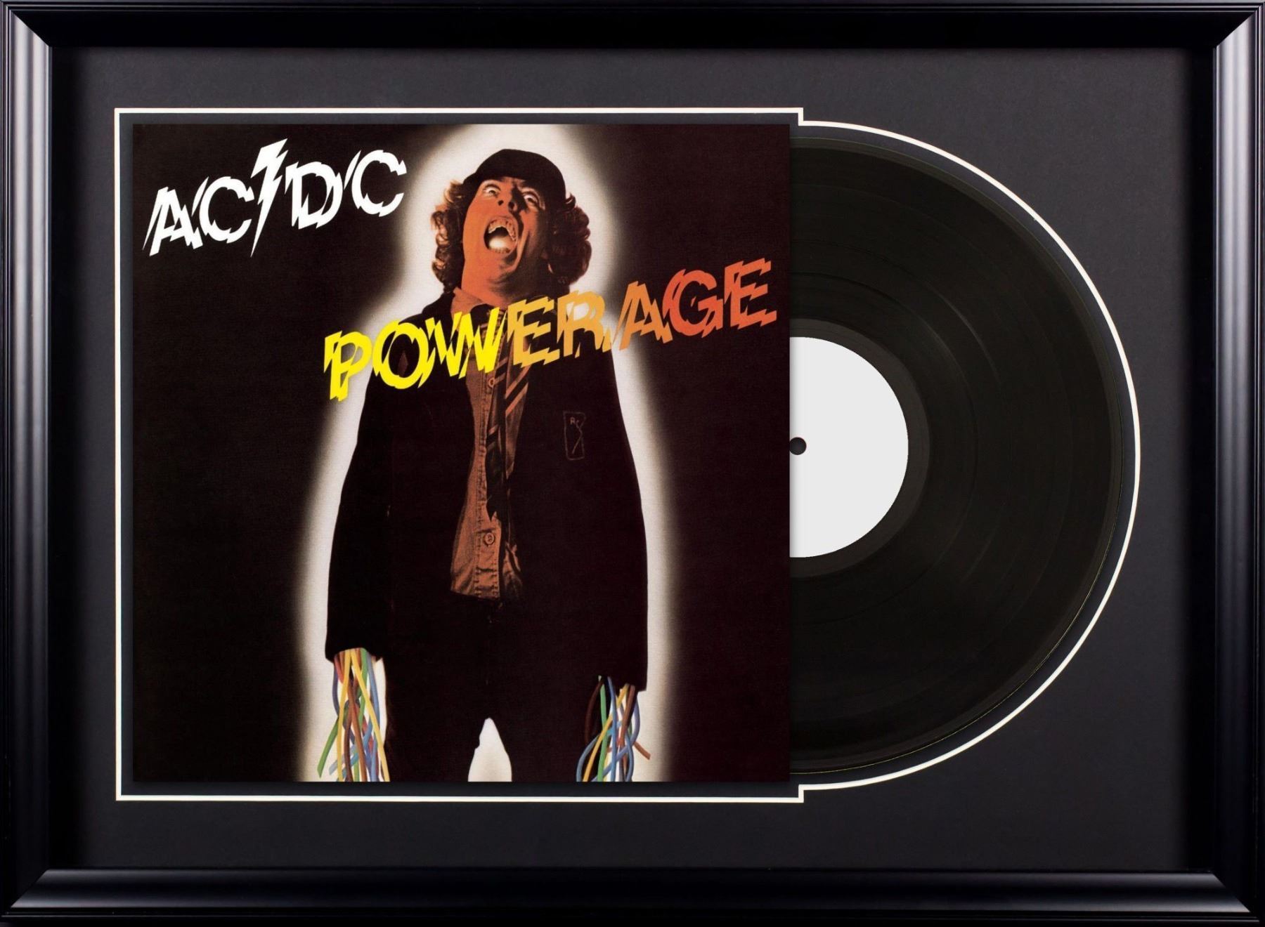 AC/DC - Powerage - Vintage Album Deluxe Framed