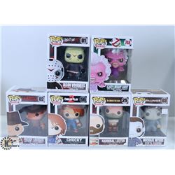 LOT OF SIX  FUNKO POPS: ASSORTED MOVIES PACK.