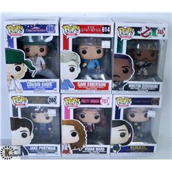 LOT OF SIX FUNKO POPS: ASSORTED MOVIES PACK.