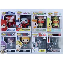 LOT OF EIGHT FUNKO POPS: ASSORTED ANIMATION THEME
