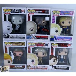 LOT OF SIX FUNKO POPS: ASSORTED MOVIES PACK.