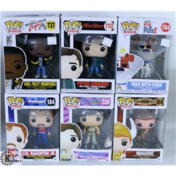 LOT OF SIX FUNKO POPS: ASSORTED MOVIES PACK.