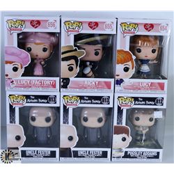 LOT OF SIX FUNKO POPS: ASSORTED TV SHOWS PACK.