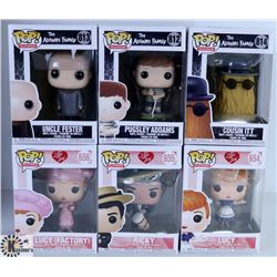 LOT OF SIX FUNKO POPS: ASSORTED TV SHOWS PACK.