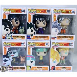 LOT OF SIX FUNKO POPS: ANIMATION PACK
