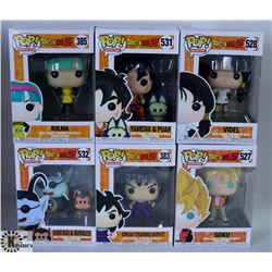 LOT OF SIX FUNKO POPS: ANIMATION PACK