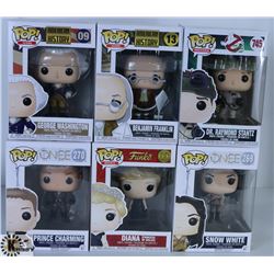 LOT OF SIX FUNKO POPS: ASSORTED VARIETY PACK.