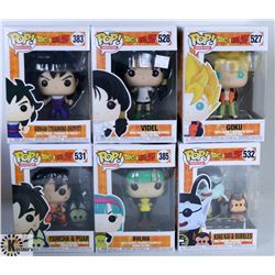 LOT OF SIX FUNKO POPS: ANIMATION PACK