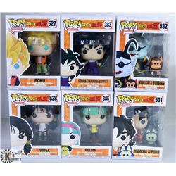LOT OF SIX FUNKO POPS: ANIMATION PACK