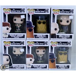 LOT OF SIX FUNKO POPS: ASSORTED ADDAMS FAMILY PACK