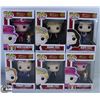 Image 1 : LOT OF SIX FUNKO POPS: ASSORTED ROYALS PACK.