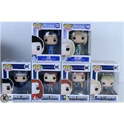 LOT OF SIX FUNKO POPS: ASSORTED TV SHOWS PACK.