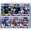 Image 1 : LOT OF SIX FUNKO POPS: ASSORTED MLB PACK.