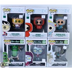 LOT OF SIX FUNKO POPS: ASSORTED SOUTH PARK AND