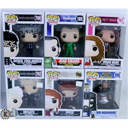 LOT OF SIX FUNKO POPS: ASSORTED MOVIES PACK.