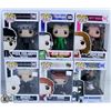 Image 1 : LOT OF SIX FUNKO POPS: ASSORTED MOVIES PACK.