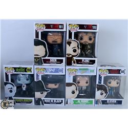 LOT OF SIX FUNKO POPS: ASSORTED TV SHOWS PACK.