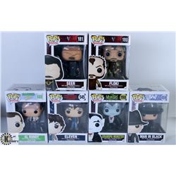 LOT OF SIX FUNKO POPS: ASSORTED TV SHOWS PACK.