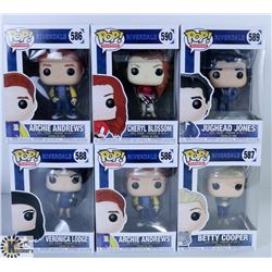 LOT OF SIX FUNKO POPS: ASSORTED RIVERDALE PACK.