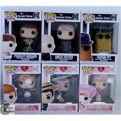 LOT OF SIX FUNKO POPS: ASSORTED TV SHOWS PACK.