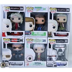 LOT OF SIX FUNKO POPS: ASSORTED TV SHOWS PACK.