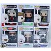 Image 1 : LOT OF SIX FUNKO POPS: ASSORTED TV SHOWS PACK.