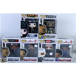 LOT OF SIX FUNKO POPS: ASSORTED TV SHOWS PACK.