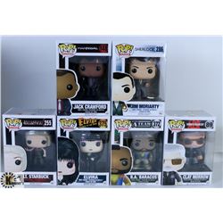 LOT OF SIX FUNKO POPS: ASSORTED TV SHOWS PACK.