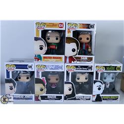 LOT OF SIX FUNKO POPS: ASSORTED TV SHOWS PACK.