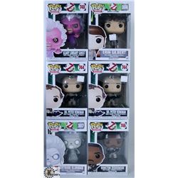 LOT OF SIX FUNKO POPS: ASSORTED GHOSTBUSTERS