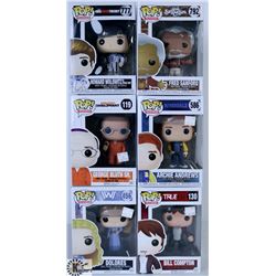 LOT OF SIX FUNKO POPS: ASSORTED TV SHOWS PACK.