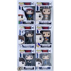 LOT OF SIX FUNKO POPS: ASSORTED STRANGER THINGS