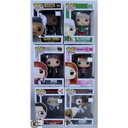 LOT OF SIX FUNKO POPS: ASSORTED MOVIES PACK.