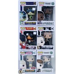 LOT OF SIX FUNKO POPS: ASSORTED MOVIES PACK.