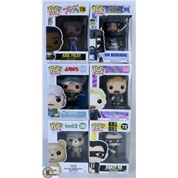 LOT OF SIX FUNKO POPS: ASSORTED MOVIES PACK.