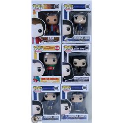 LOT OF SIX FUNKO POPS: ASSORTED TV SHOWS PACK.