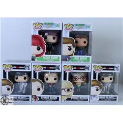 LOT OF SIX FUNKO POPS: ASSORTED TV SHOWS PACK.