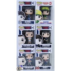 LOT OF SIX FUNKO POPS: ASSORTED STRANGER THINGS