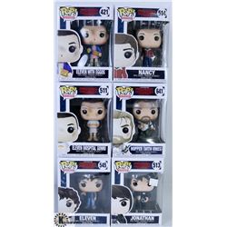 LOT OF SIX FUNKO POPS: ASSORTED STRANGER THINGS