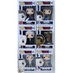 LOT OF SIX FUNKO POPS: ASSORTED STRANGER THINGS