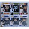 Image 1 : LOT OF SIX FUNKO POPS: ASSORTED TV SHOWS PACK.