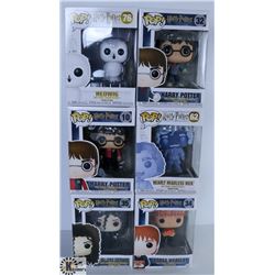 LOT OF SIX FUNKO POPS: ASSORTED HARRY POTTER PACK.