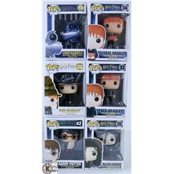 LOT OF SIX FUNKO POPS: ASSORTED HARRY POTTER &