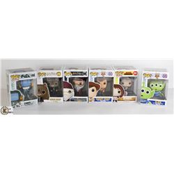 LOT OF SIX FUNKO POPS: RANDOM VARIETY INCLUDES