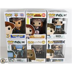 LOT OF SIX FUNKO POPS: RANDOM PACK INCLUDES