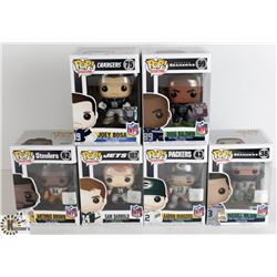 LOT OF SIX FUNKO POPS: FOOTBALL PACK: INCLUDES